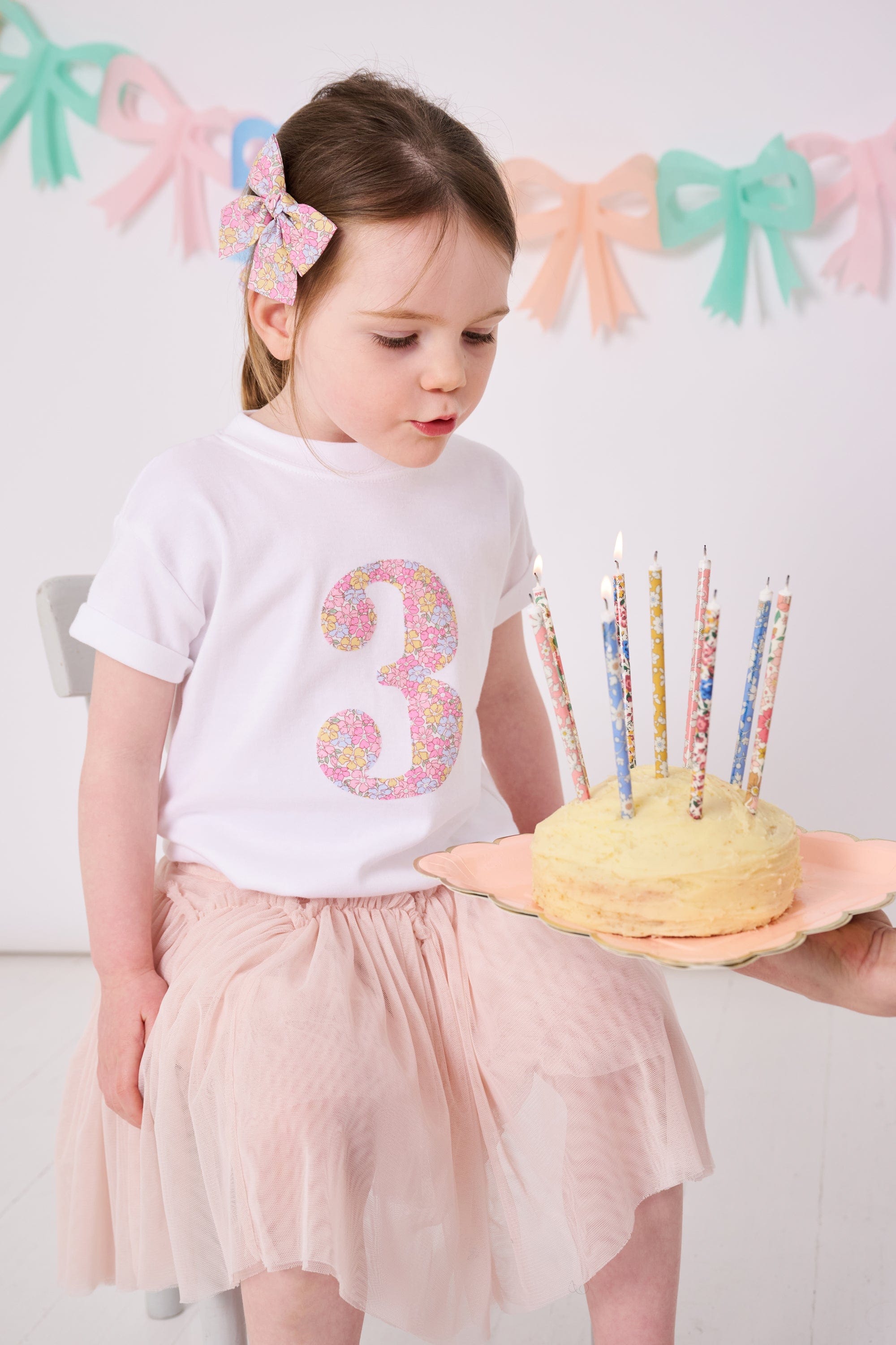 Magnificent Stanley Tee Number White T-Shirt in Sadie Rose Liberty Print
