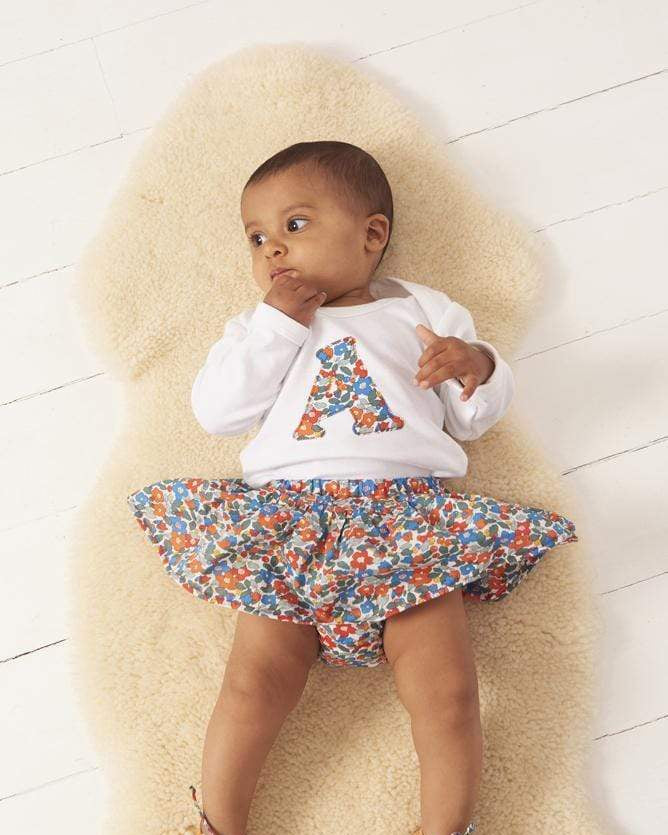 Magnificent Stanley Bodysuit Personalised Bodysuit in Betsy Berry Liberty Print