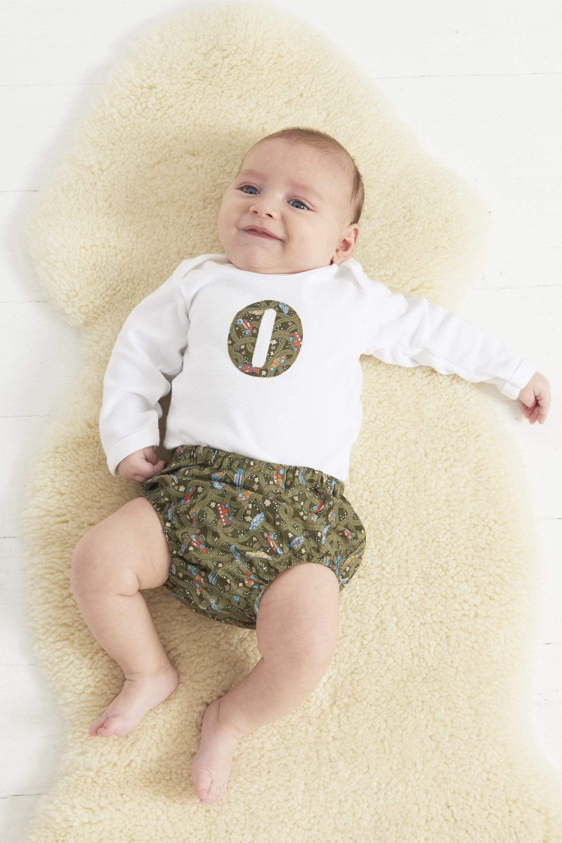 Magnificent Stanley Bodysuit Personalised Bodysuit in Hackney Road Green Liberty Print