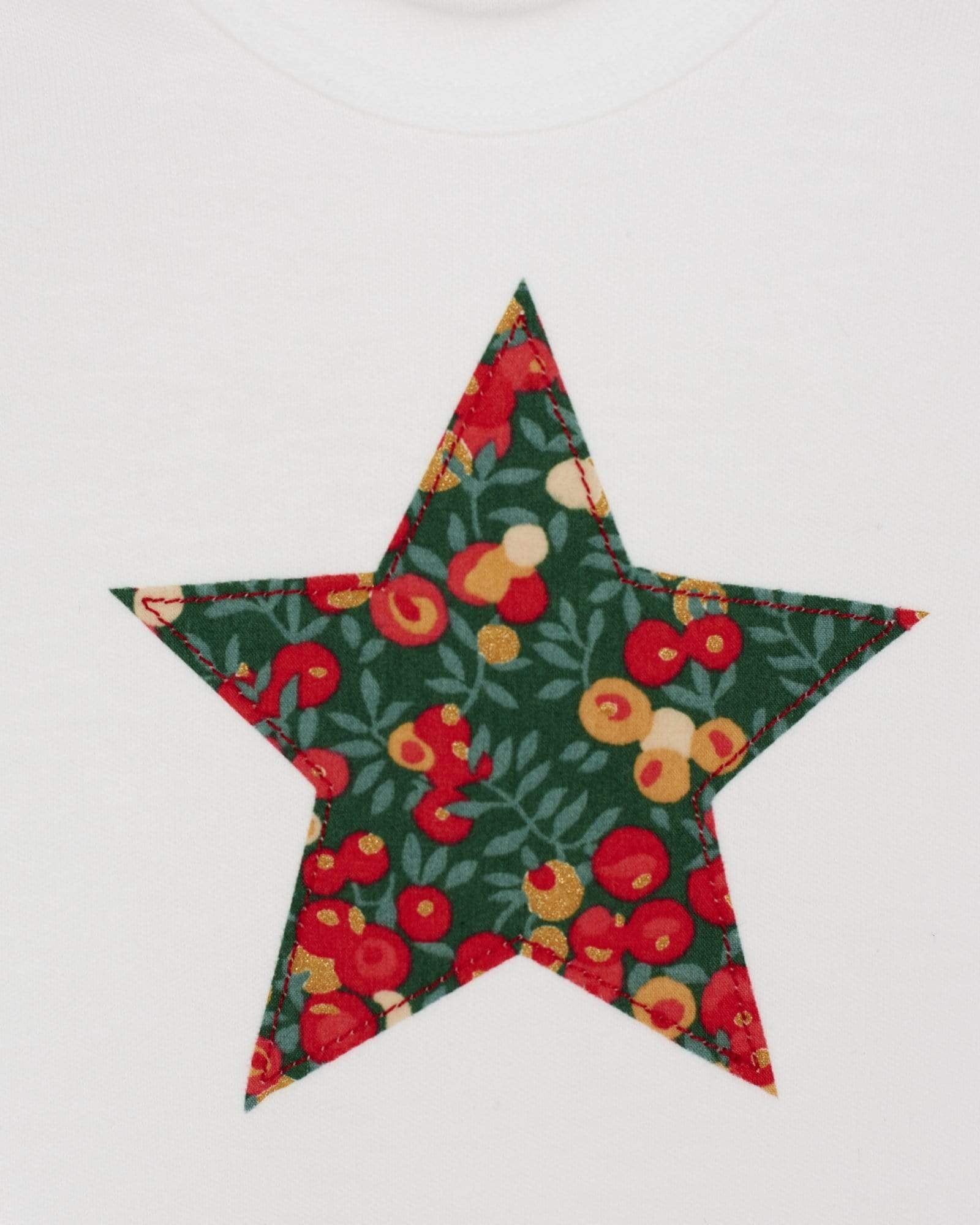 Magnificent Stanley Bodysuit Star Bodysuit in Glitter Wiltshire Liberty Print