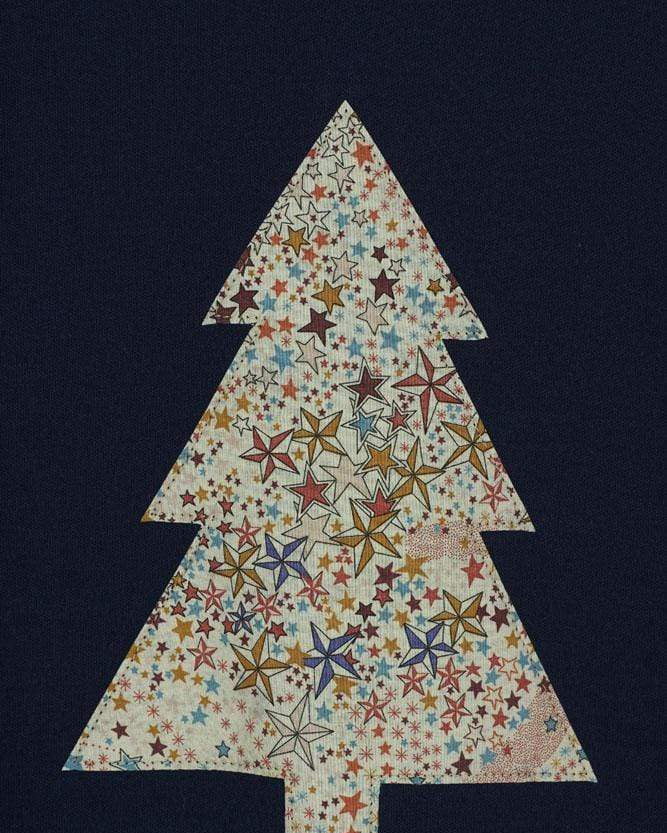 Magnificent Stanley Tee Navy Tree T-Shirt in Adelajda Liberty Print