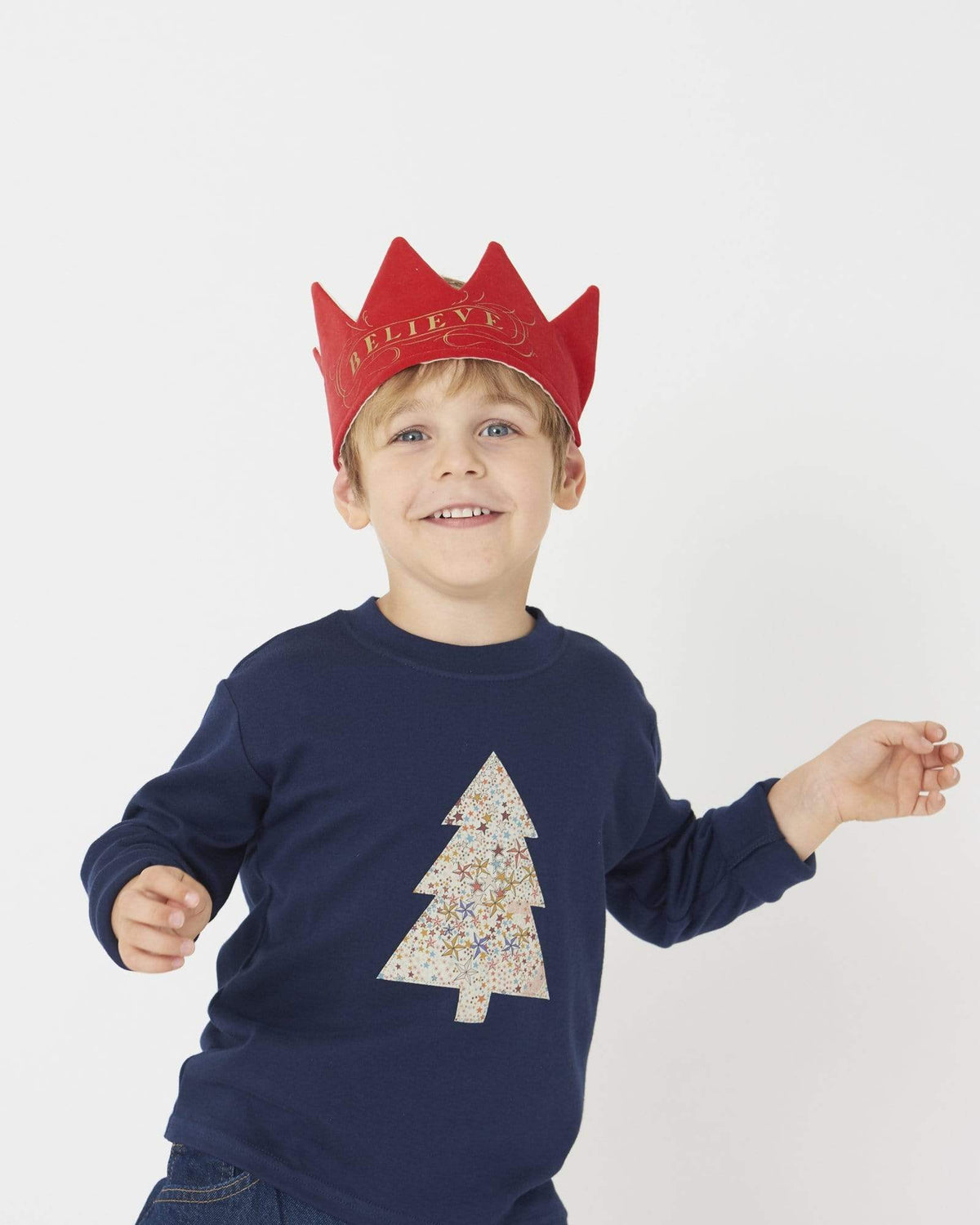 Magnificent Stanley Tee Navy Tree T-Shirt in Adelajda Liberty Print