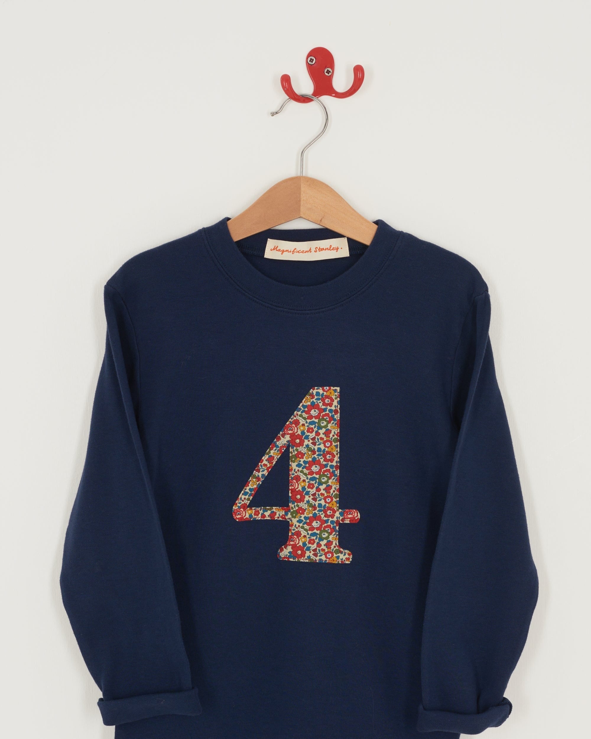 Magnificent Stanley Tee Number Navy T-Shirt in Betsy Ann Liberty Print