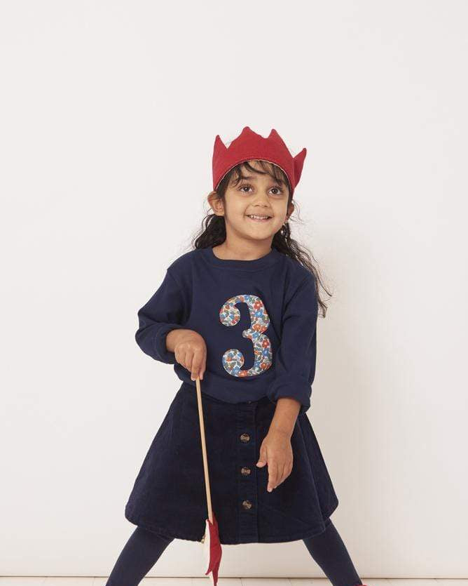 Magnificent Stanley Tee Number Navy T-Shirt in Betsy Berry Liberty Print