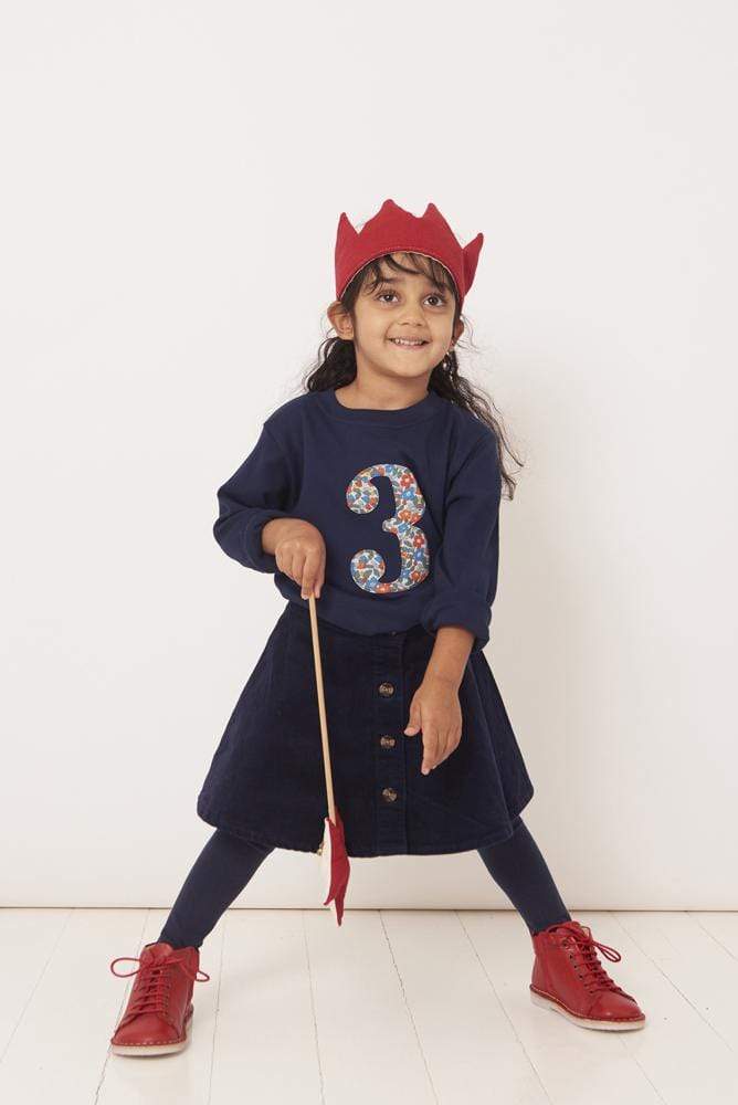 Magnificent Stanley Tee Number Navy T-Shirt in Betsy Berry Liberty Print