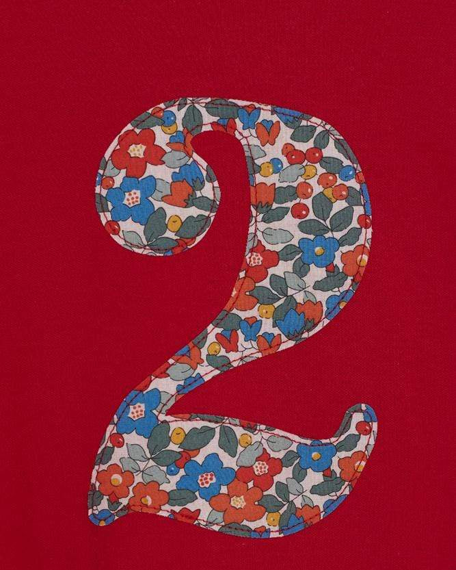 Magnificent Stanley Tee Number Red T-Shirt in Betsy Berry Liberty Print