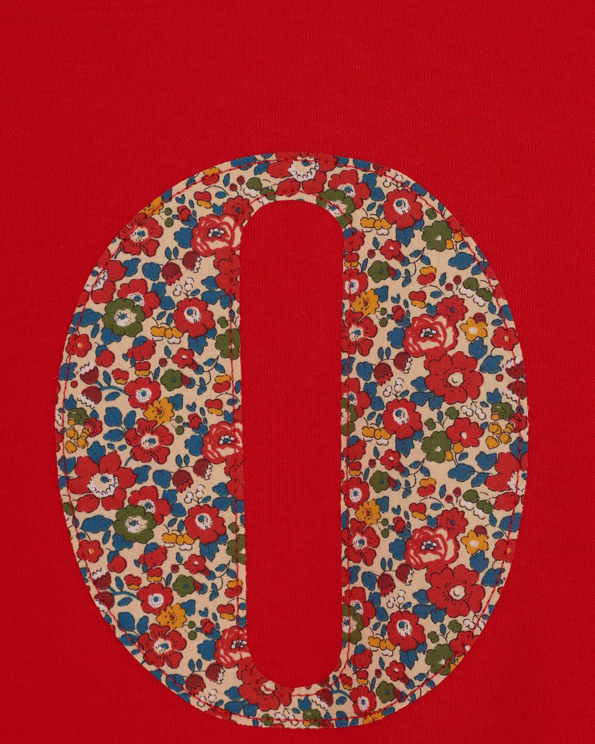 Magnificent Stanley Tee Personalised Red T-Shirt in Betsy Ann Liberty Print