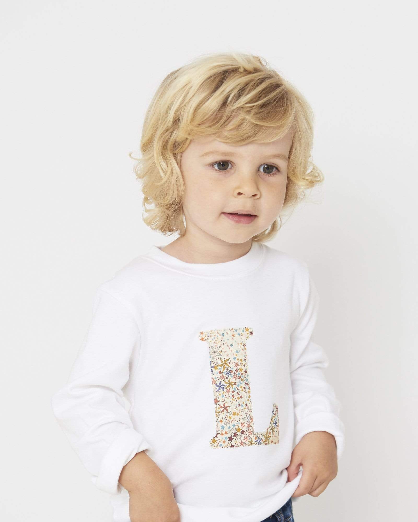 Magnificent Stanley Tee Personalised White T-Shirt in Adelajda Brown Liberty Print