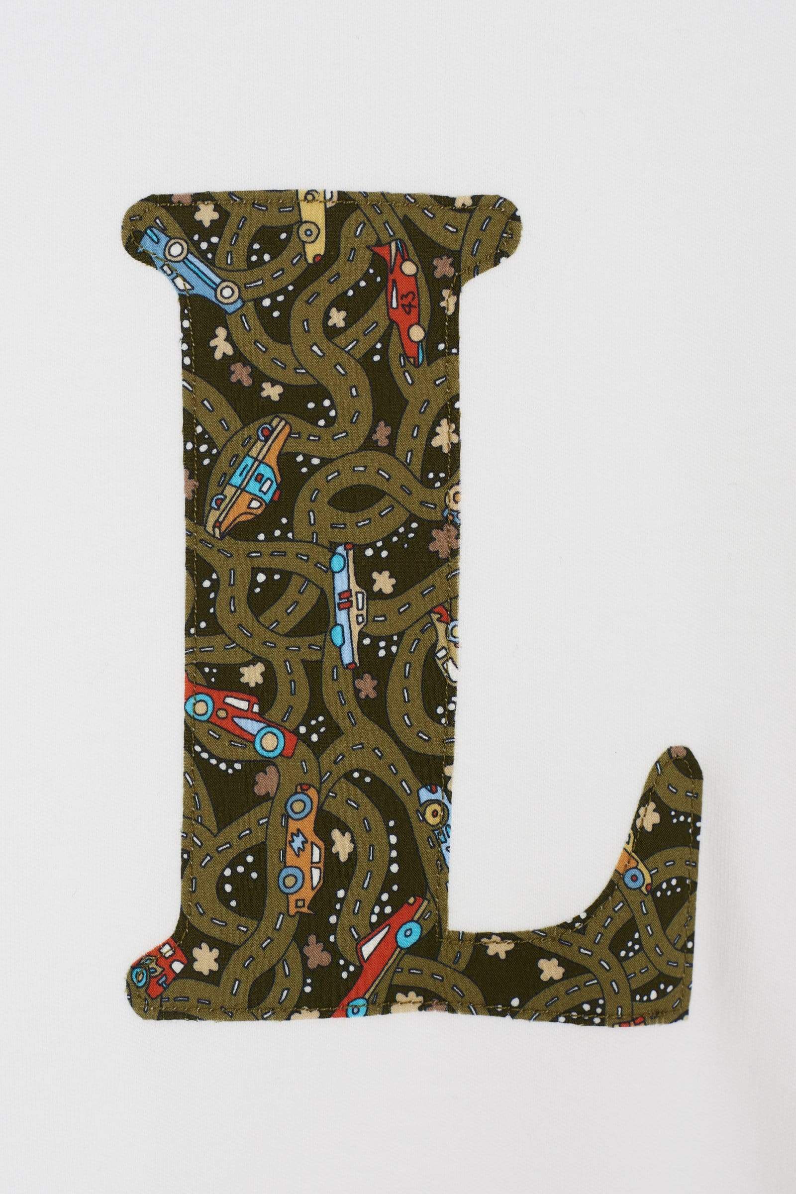 Magnificent Stanley Tee Personalised White T-Shirt in Hackney Road Green Liberty Print