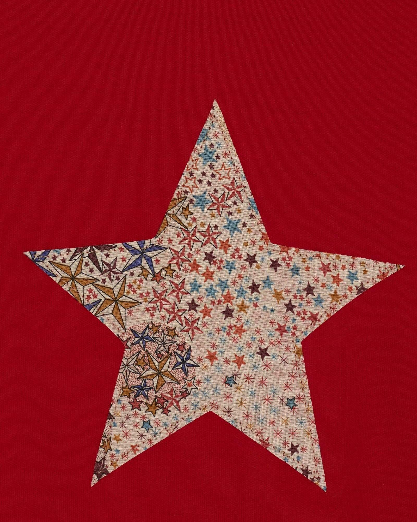 Magnificent Stanley Tee Red Star T-Shirt in Adelajda Liberty Print