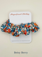 Magnificent Stanley Liberty print hair scrunchie in betsy berry floral berry print