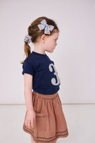 Liberty print hair scrunchie in Betsy Purple