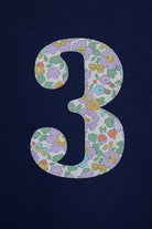 Magnificent Stanley Tee Number Navy T-Shirt in Betsy Purple Liberty Print