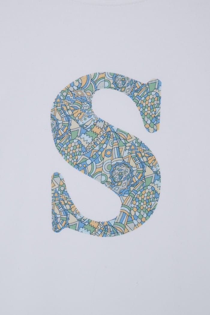 Magnificent Stanley Tee Personalised White T-Shirt in Brave Noah Liberty Print