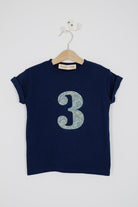 Magnificent Stanley Tee Number Navy T-Shirt in Brave Noah Liberty Print