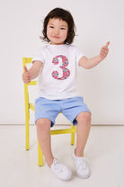 Magnificent Stanley Tee Number White T-Shirt in Hop On Hop Off Red Liberty Print