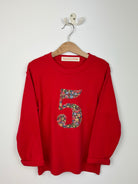 Magnificent Stanley '5' Emma Louise Red L/S Tee ***4-5yrs***