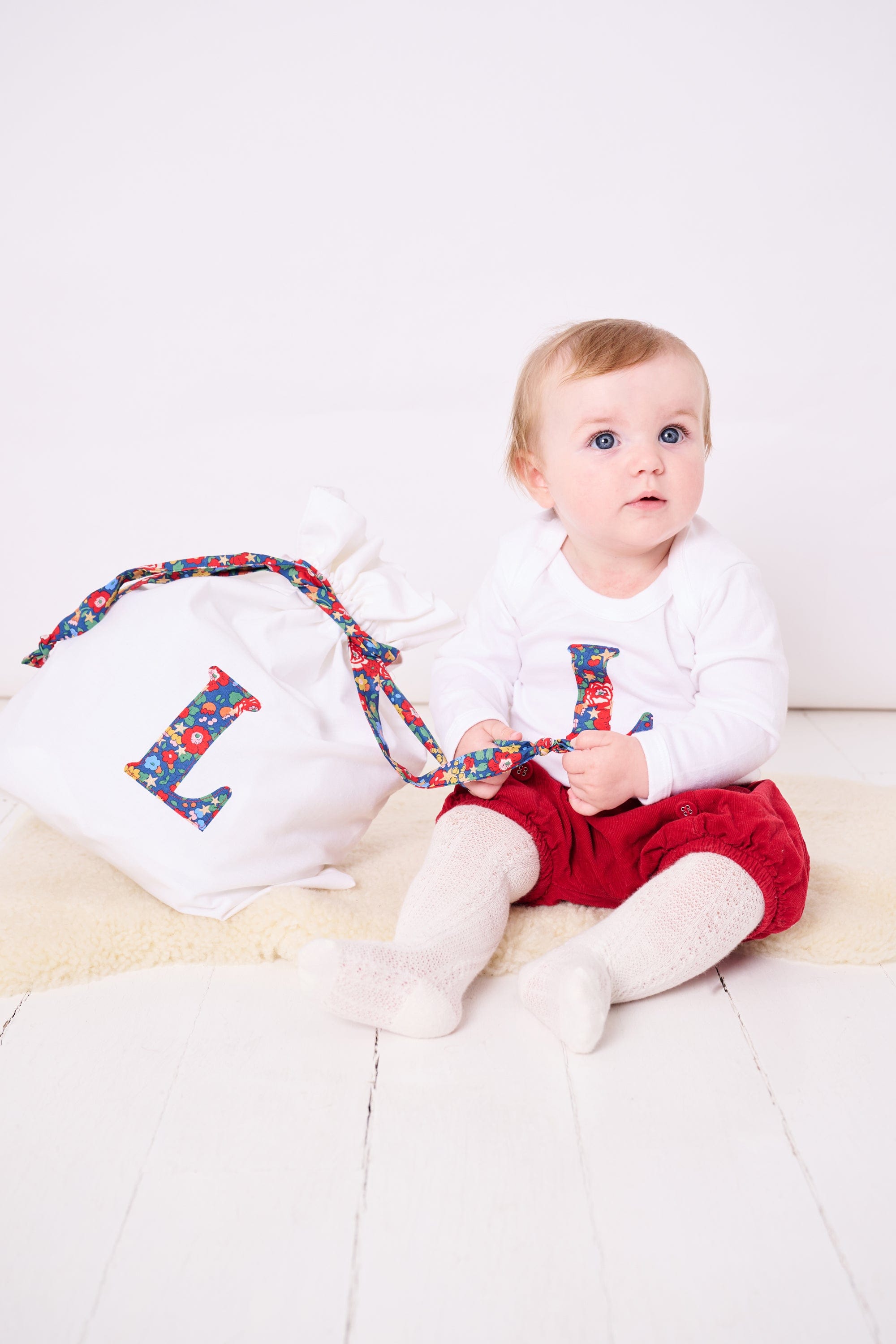 Magnificent Stanley Bodysuit Personalised Bodysuit in Betsy Star Liberty Print