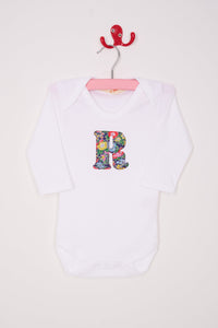 Magnificent Stanley Bodysuit Personalised Bodysuit in Clare Rich Liberty Print