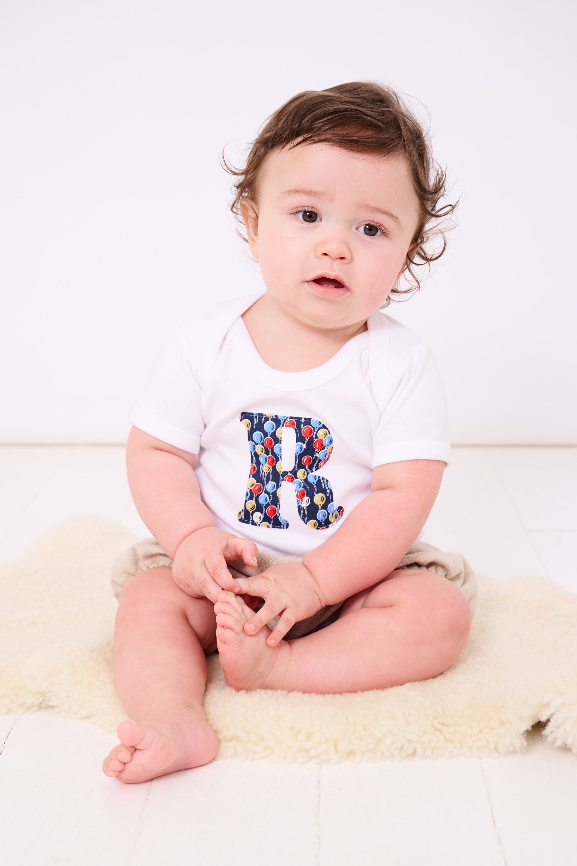 Magnificent Stanley Bodysuit Personalised Bodysuit in Ethan's Party Liberty Print