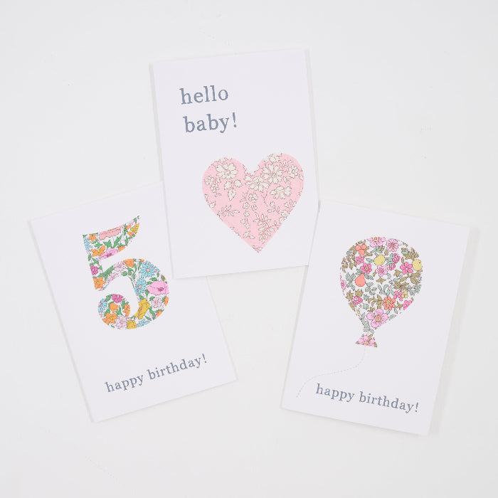 Magnificent Stanley Liberty Print Balloon Birthday Card