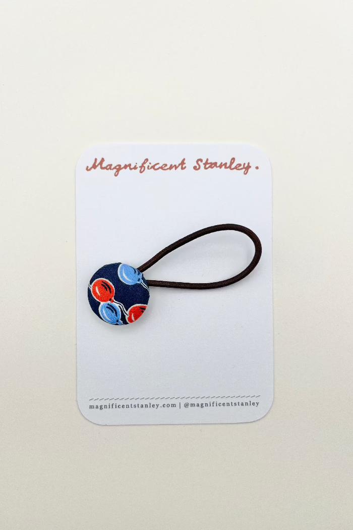 Magnificent Stanley Liberty Print Hair Bobbles brown elastics 