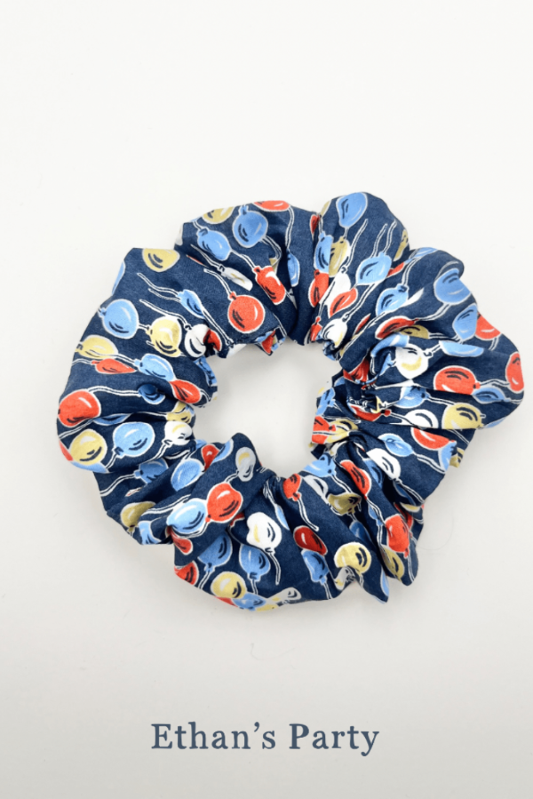 Magnificent Stanley Liberty Print Scrunchie Ethan's Party balloon print.