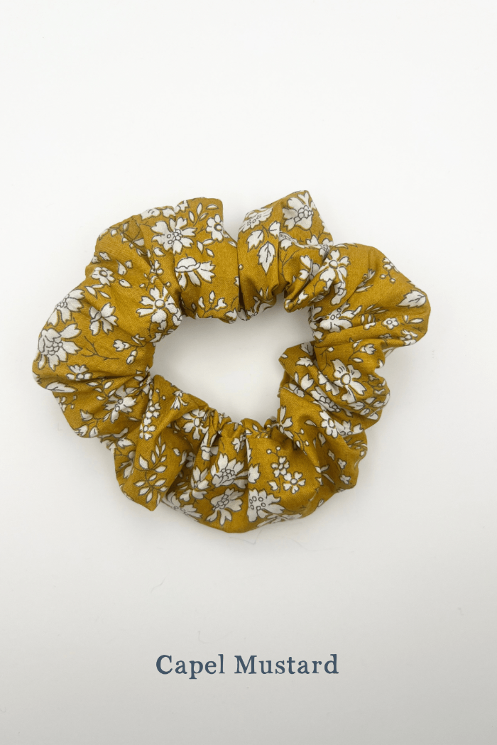 Magnificent Stanley Liberty Print Scrunchie in capel mustard