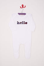 Load image into Gallery viewer, Magnificent Stanley Romper &#39;hello&#39; Cotton Romper in Choice of Liberty print