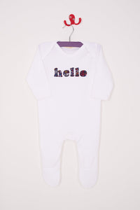 Magnificent Stanley Romper 'hello' Cotton Romper in Choice of Liberty print