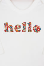 Load image into Gallery viewer, Magnificent Stanley Romper &#39;hello&#39; Cotton Romper in Choice of Liberty print