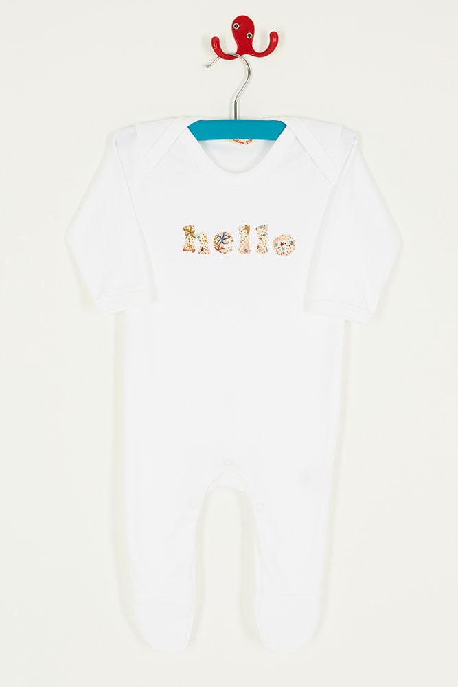 Magnificent Stanley Romper 'hello' Cotton Romper in Choice of Liberty print