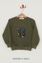 Magnificent Stanley sweatshirt Create Your Own Khaki Sweatshirt in Choice of Liberty Print