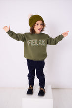 Load image into Gallery viewer, Magnificent Stanley sweatshirt Khaki Name Sweatshirt in Choice of Liberty Print