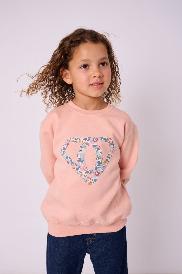 Magnificent Stanley sweatshirt Superhero Pink Sweatshirt in Choice of Liberty Print