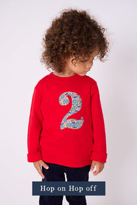 Magnificent Stanley Tee CREATE YOUR OWN Personalised Liberty Print Red T-Shirt