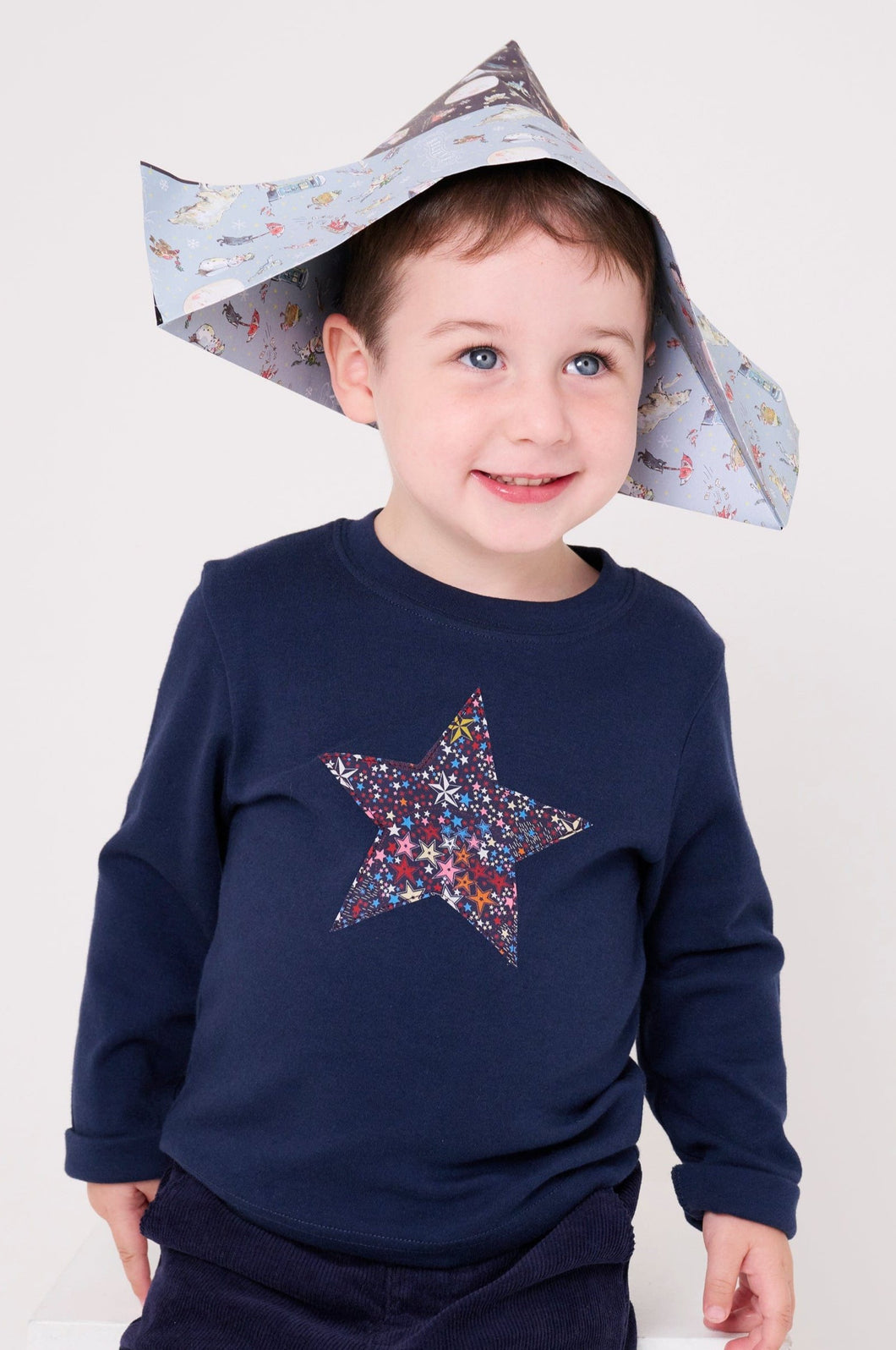 Magnificent Stanley Tee Navy Star T-Shirt in Adelajda's Wish Liberty Print