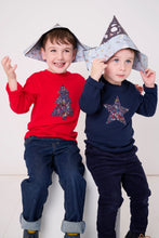 Load image into Gallery viewer, Magnificent Stanley Tee Navy Star T-Shirt in Adelajda&#39;s Wish Liberty Print