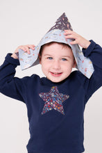 Load image into Gallery viewer, Magnificent Stanley Tee Navy Star T-Shirt in Adelajda&#39;s Wish Liberty Print