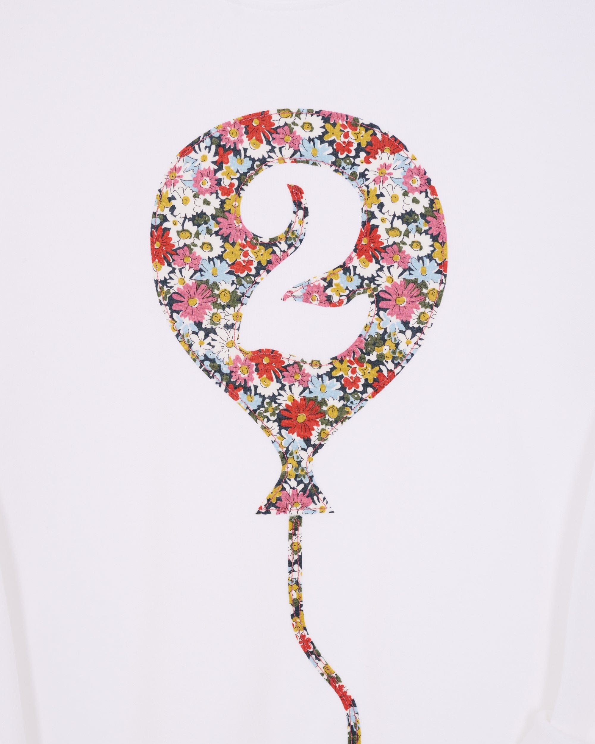 Magnificent Stanley Tee Number Balloon White T-Shirt in Choice of Liberty Print