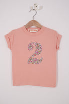 Magnificent Stanley Tee Number Dusty Pink T-Shirt in Fruit Punch Liberty Print