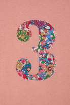 Magnificent Stanley Tee Number Dusty Pink T-Shirt in Rainbow Garden Liberty Print