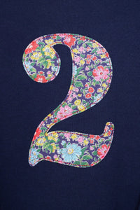 Magnificent Stanley Tee Number Navy T-Shirt in Clare Rich Liberty Print