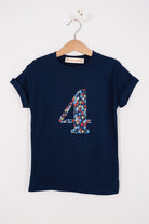 Magnificent Stanley Tee Number Navy T-Shirt in Ethan's Party Liberty Print