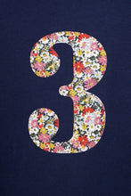 Load image into Gallery viewer, Magnificent Stanley Tee Number Navy T-Shirt in Libby Liberty Print