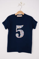 Magnificent Stanley Tee Number Navy T-Shirt in Tom's Jet Liberty Print