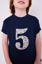 Magnificent Stanley Tee Number Navy T-Shirt in Tom's Jet Liberty Print