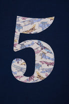 Magnificent Stanley Tee Number Navy T-Shirt in Tom's Jet Liberty Print