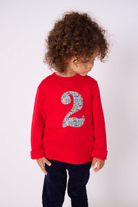 Magnificent Stanley Tee Number Red T-Shirt in Hop On Hop Off Liberty Print