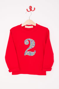 Magnificent Stanley Tee Number Red T-Shirt in Hop On Hop Off Liberty Print